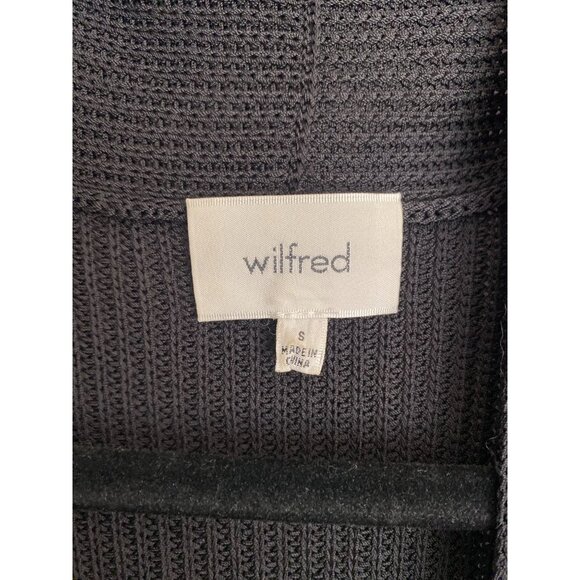Wilfred Long Sleeveless Cardigan With Pockets In Black S - Picture 3 of 4